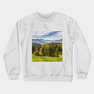 SCENERY 87 - Mountainous Landform Forest Nature Ecosystem Crewneck Sweatshirt